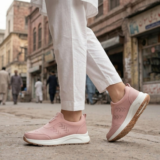 Pink Star Slip-Ons