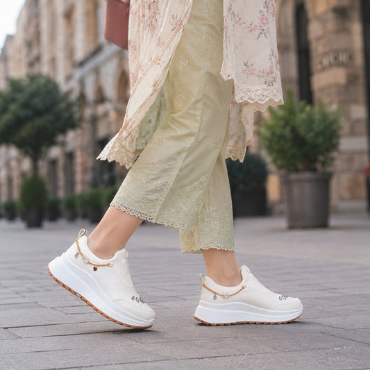 White Charm Sneakers