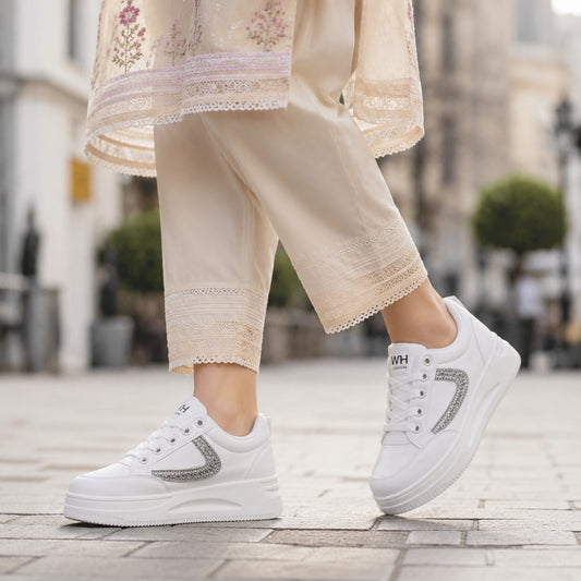 White Stripe Sneakers