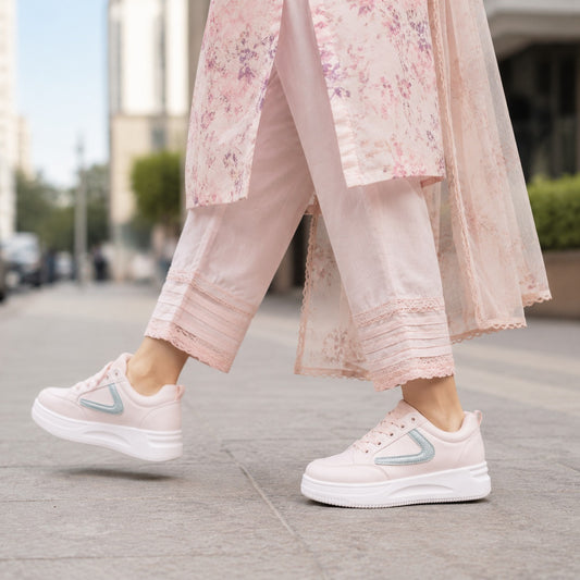 Pink Stripe Sneakers