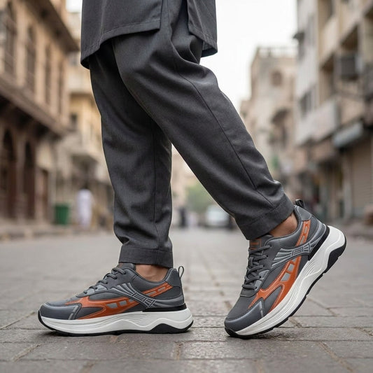 Grey Orange Runner
