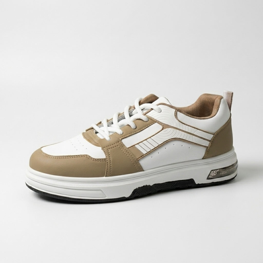 White Beige Street Sneakers