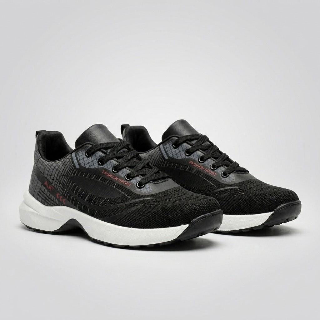 Black Grey Sport Sneakers