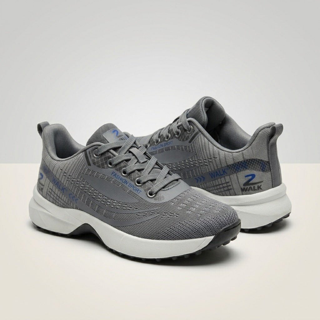 Grey White Walk Sneakers