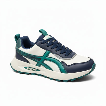 ActiveStride Pro: Men’s Navy & Teal Sneakers