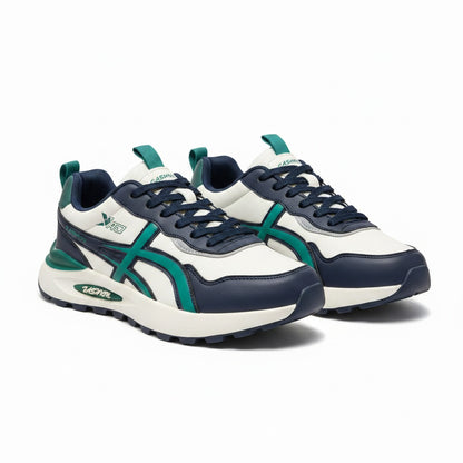 ActiveStride Pro: Men’s Navy & Teal Sneakers