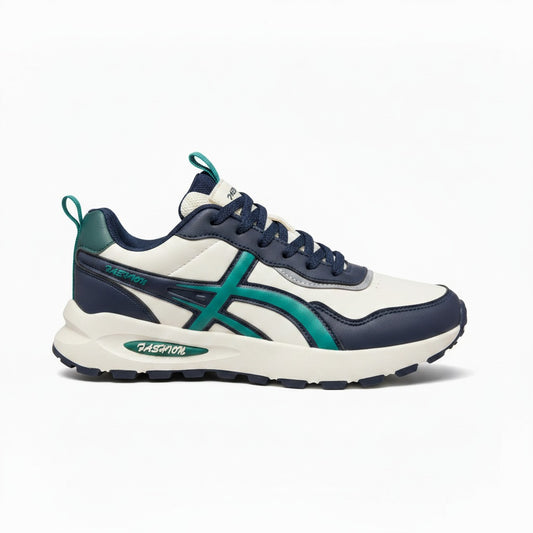 ActiveStride Pro: Men’s Navy & Teal Sneakers