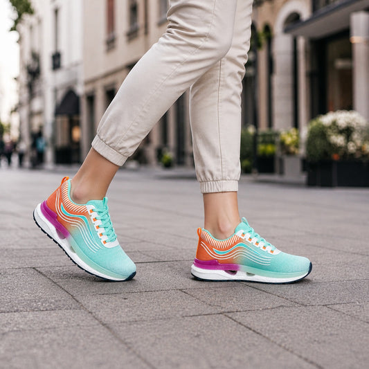 Vibrant Aqua Sneakers