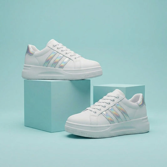 White Rainbow Sneakers