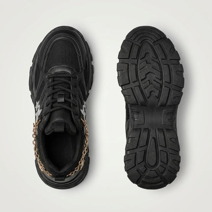 Black Star Chain Sneakers