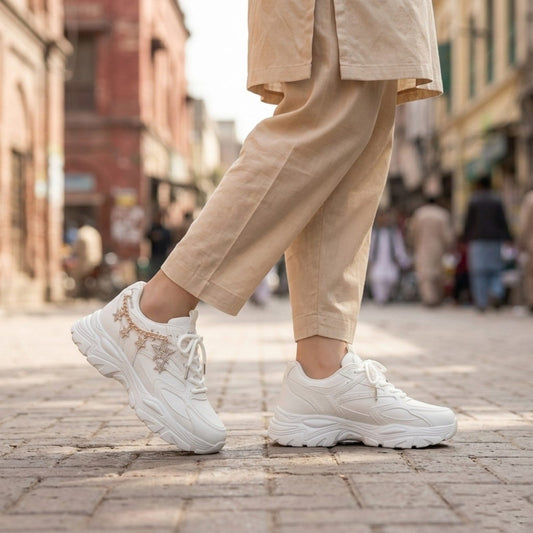 White Star Chain Sneakers