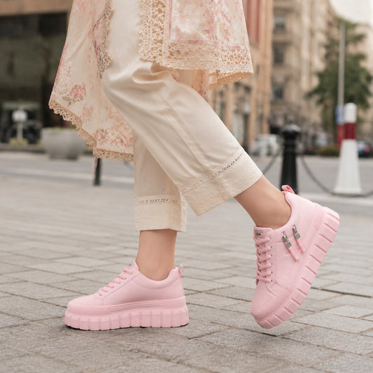 Pink Charm Platform Sneakers