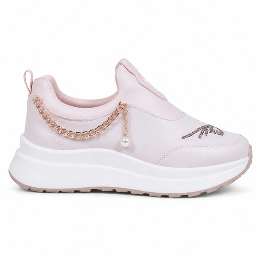 Pearl Charm Pink Sneakers