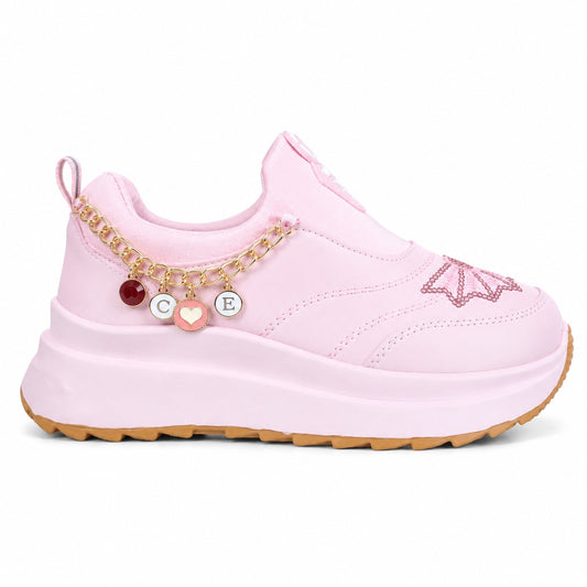 Pink Pearl Charm Sneakers