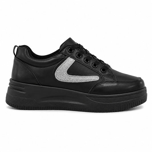 Black Stripe Sneakers
