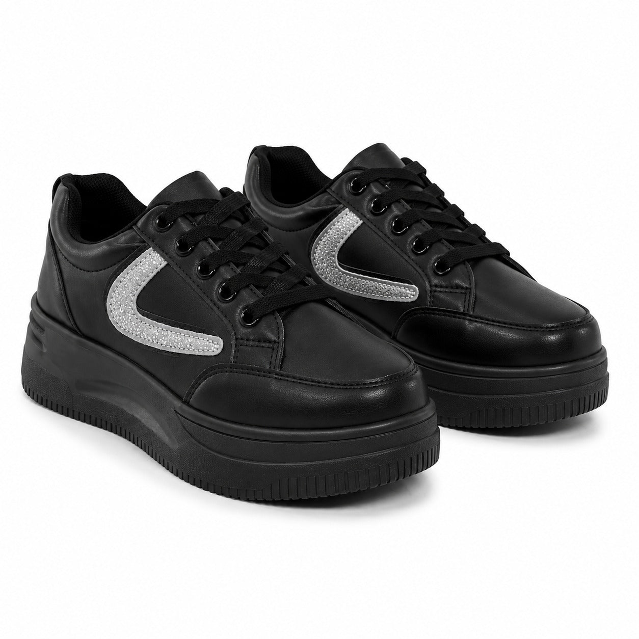 Black Stripe Sneakers