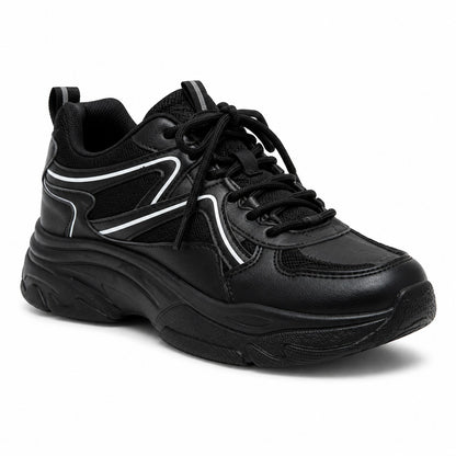 Black Chunky Sneakers