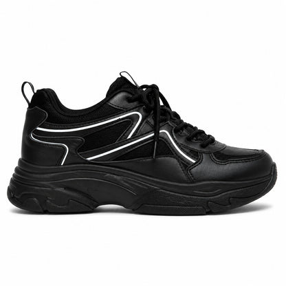 Black Chunky Sneakers