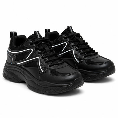 Black Chunky Sneakers