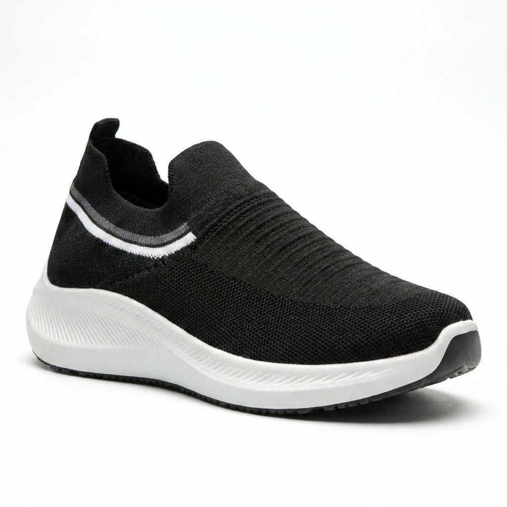 Black Slip-On Sneakers