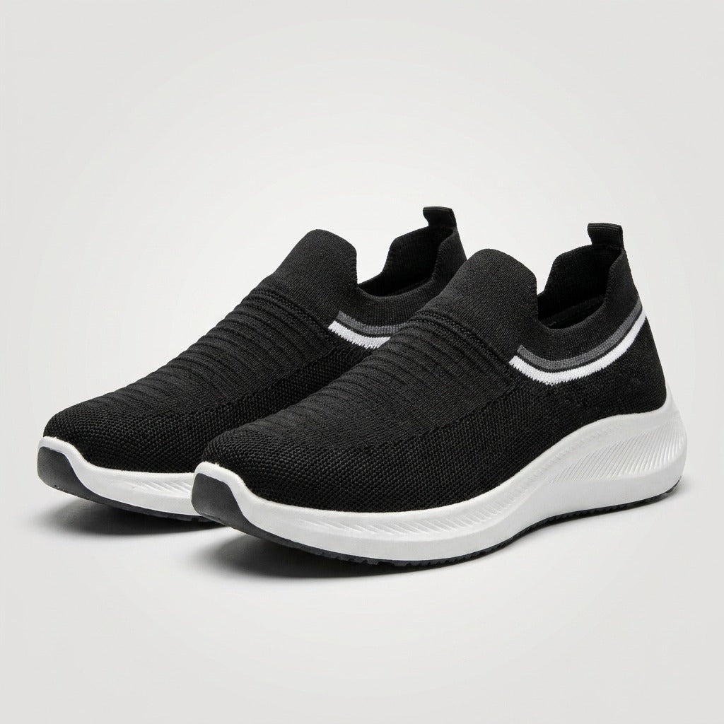 Black Slip-On Sneakers