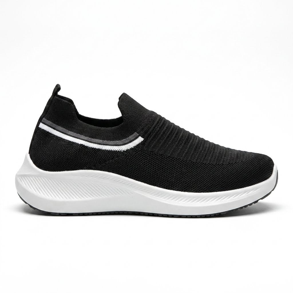 Black Slip-On Sneakers