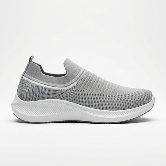Grey Slip-On Sneakers