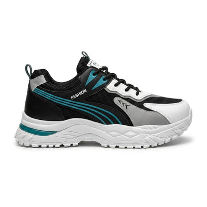 Black & Teal Running Sneakers