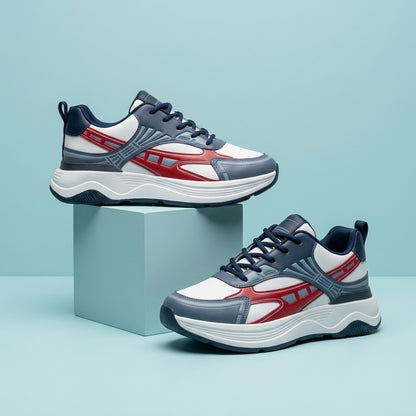 Navy Red Runner