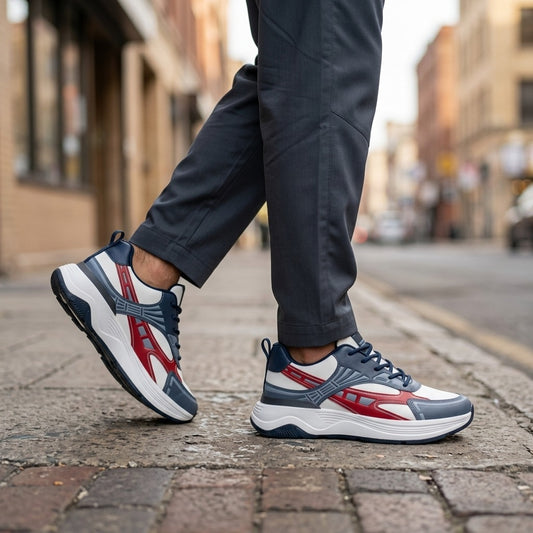 Navy Red Runner
