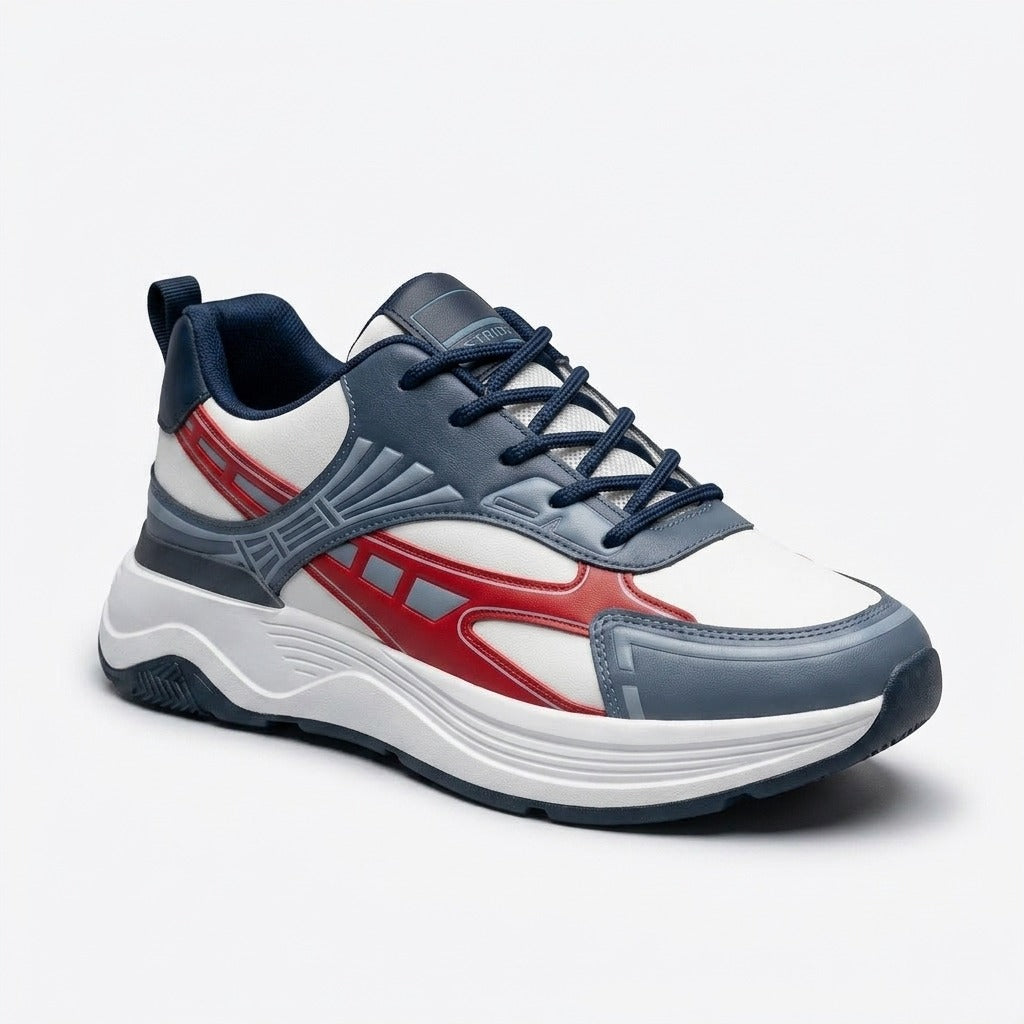 Navy Red Runner