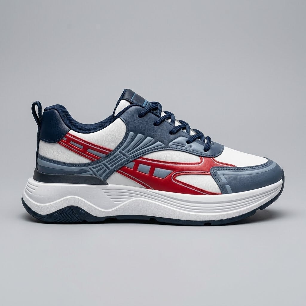 Navy Red Runner