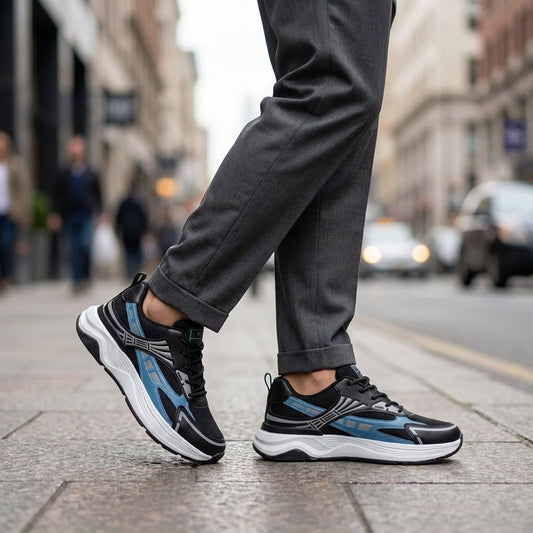 Black Blue Runner