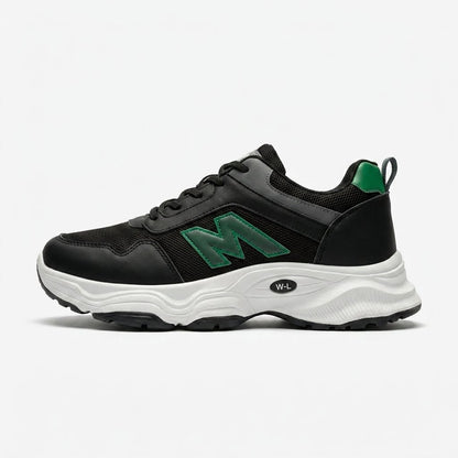 Black Green Lace Sneakers