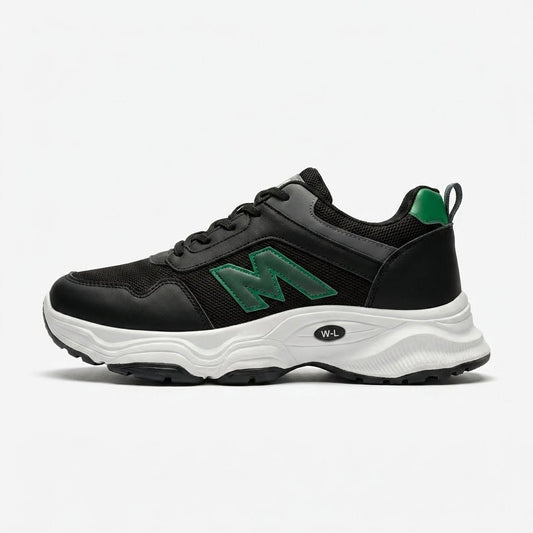 Black Green Lace Sneakers