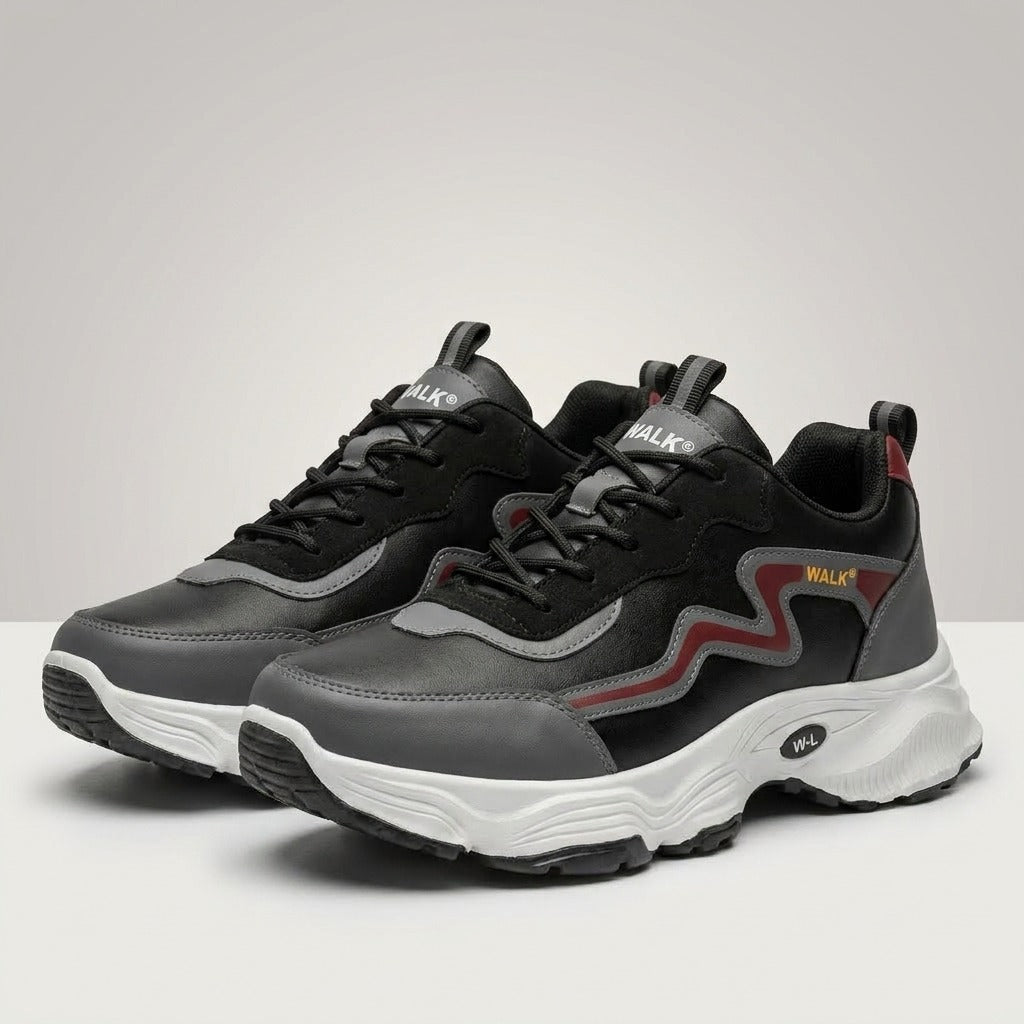 Black Grey Comfort Sneakers