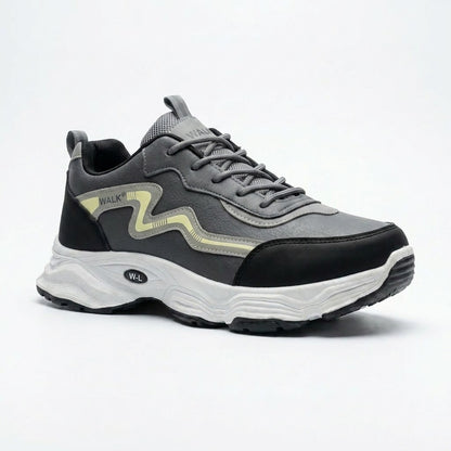 Grey Black Running Sneakers