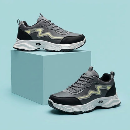 Grey Black Running Sneakers