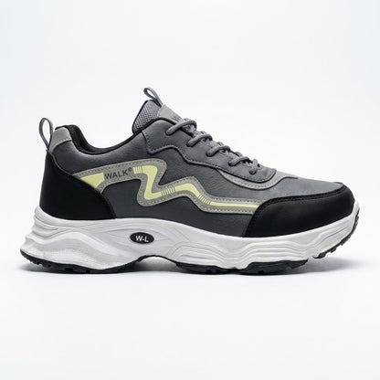 Grey Black Running Sneakers