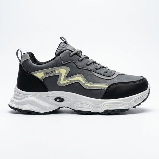 Grey Black Running Sneakers
