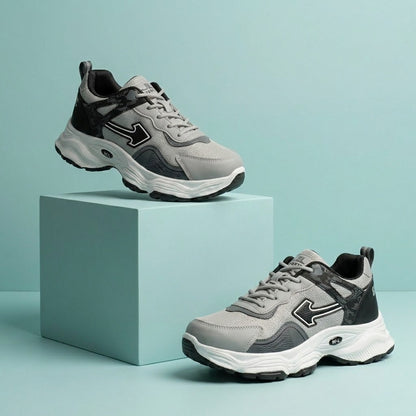 Grey Black Sporty Sneakers