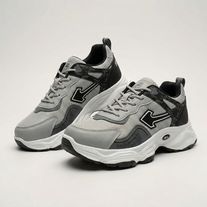 Grey Black Sporty Sneakers
