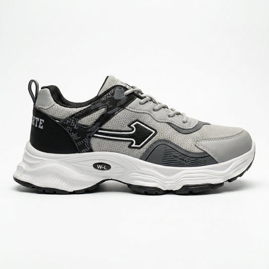 Grey Black Sporty Sneakers