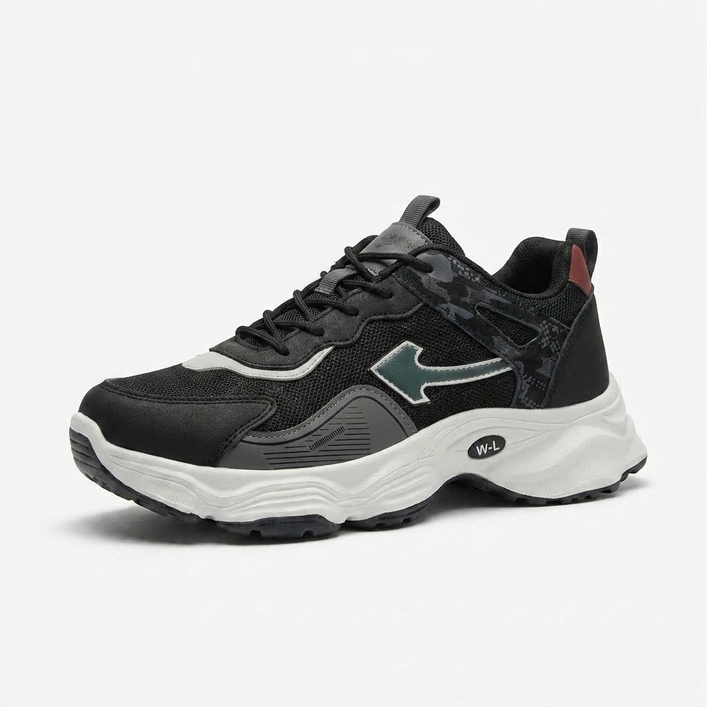 Black Grey Sporty Sneakers