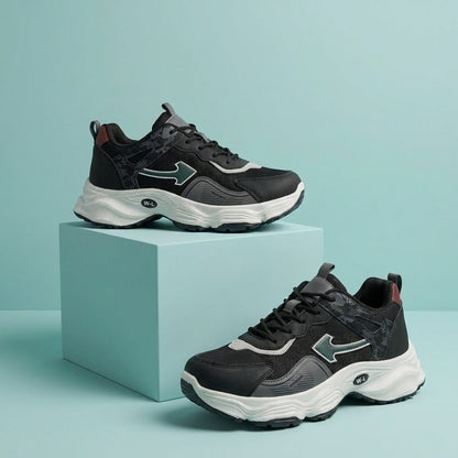 Black Grey Sporty Sneakers
