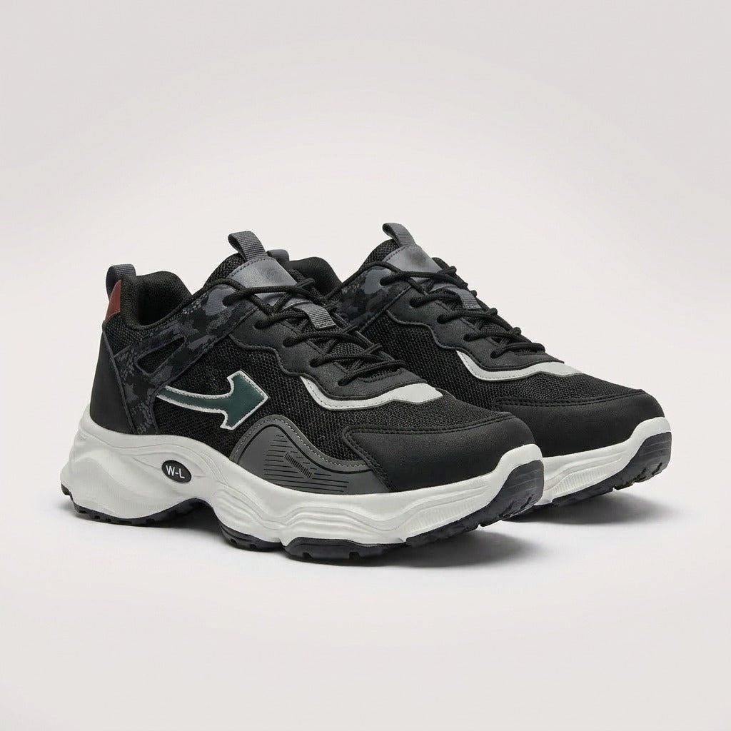Black Grey Sporty Sneakers