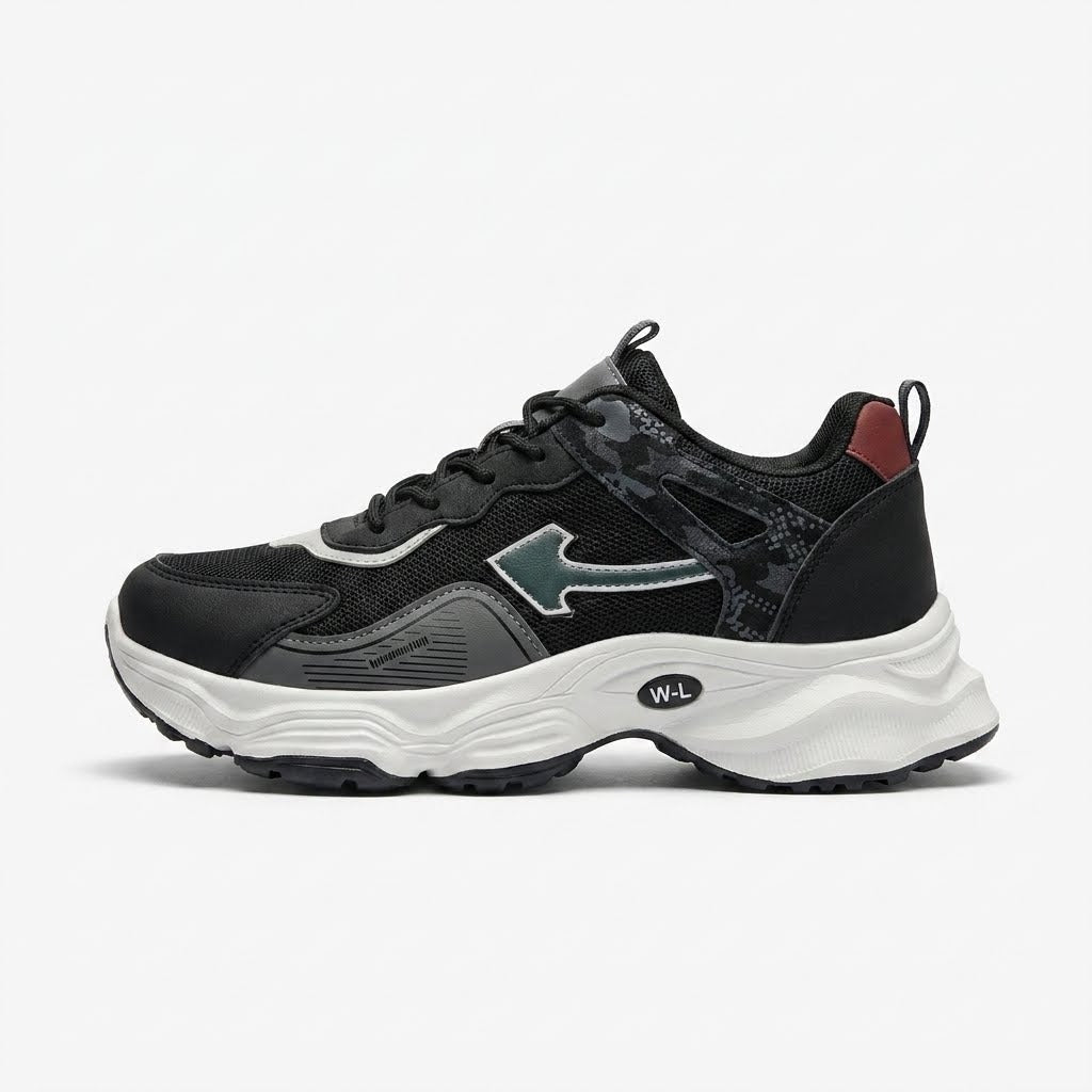 Black Grey Sporty Sneakers