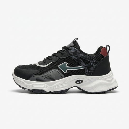 Black Grey Sporty Sneakers