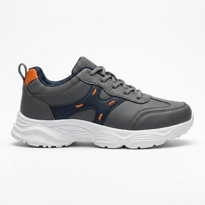 Gray Navy Sporty Sneakers