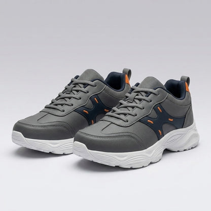 Gray Navy Sporty Sneakers